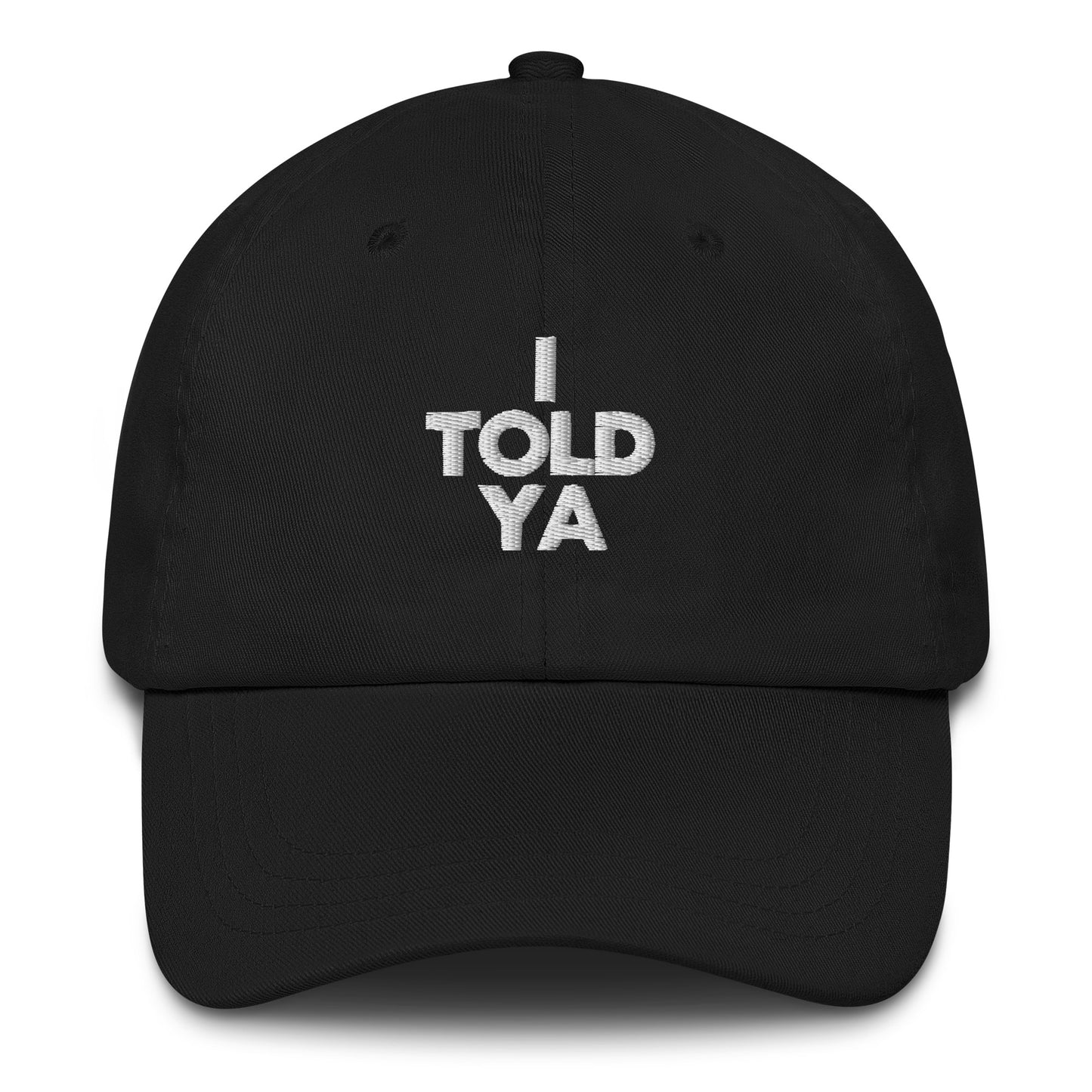 I TOLD YA t-shirt and hat. Zendaya in Challenger's movie. JFK Jr.