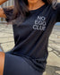 No Ego Club t-shirt black and women. Clothes With Words apparel.