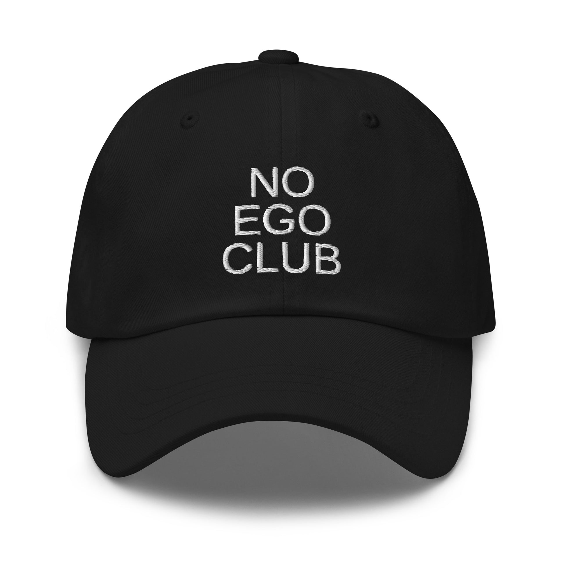 No Ego Club dad hat. Clothes With Words apparel.