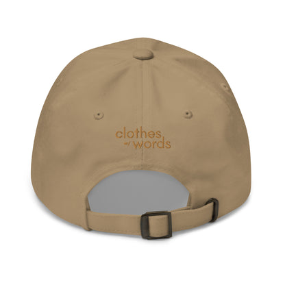 No Ego Club dad hat. Clothes With Words apparel.