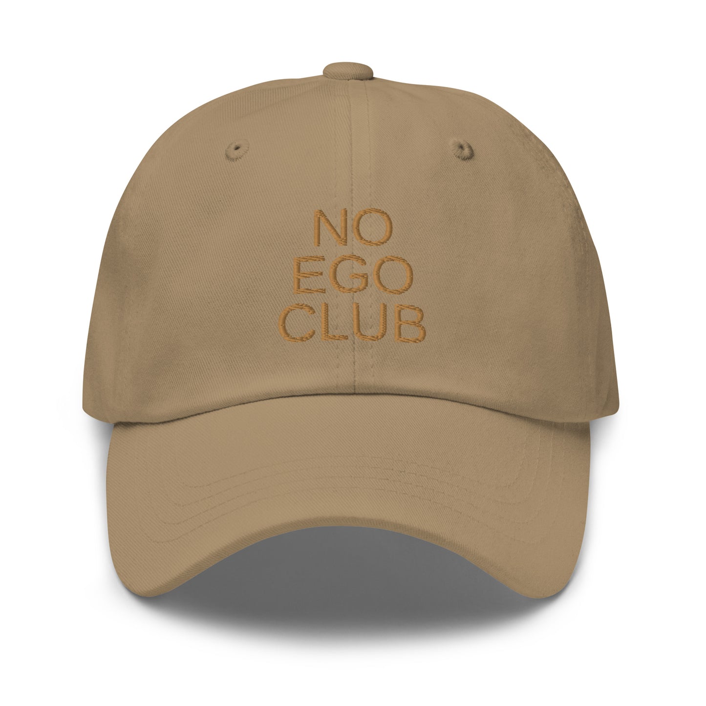 No Ego Club dad hat. Clothes With Words apparel.