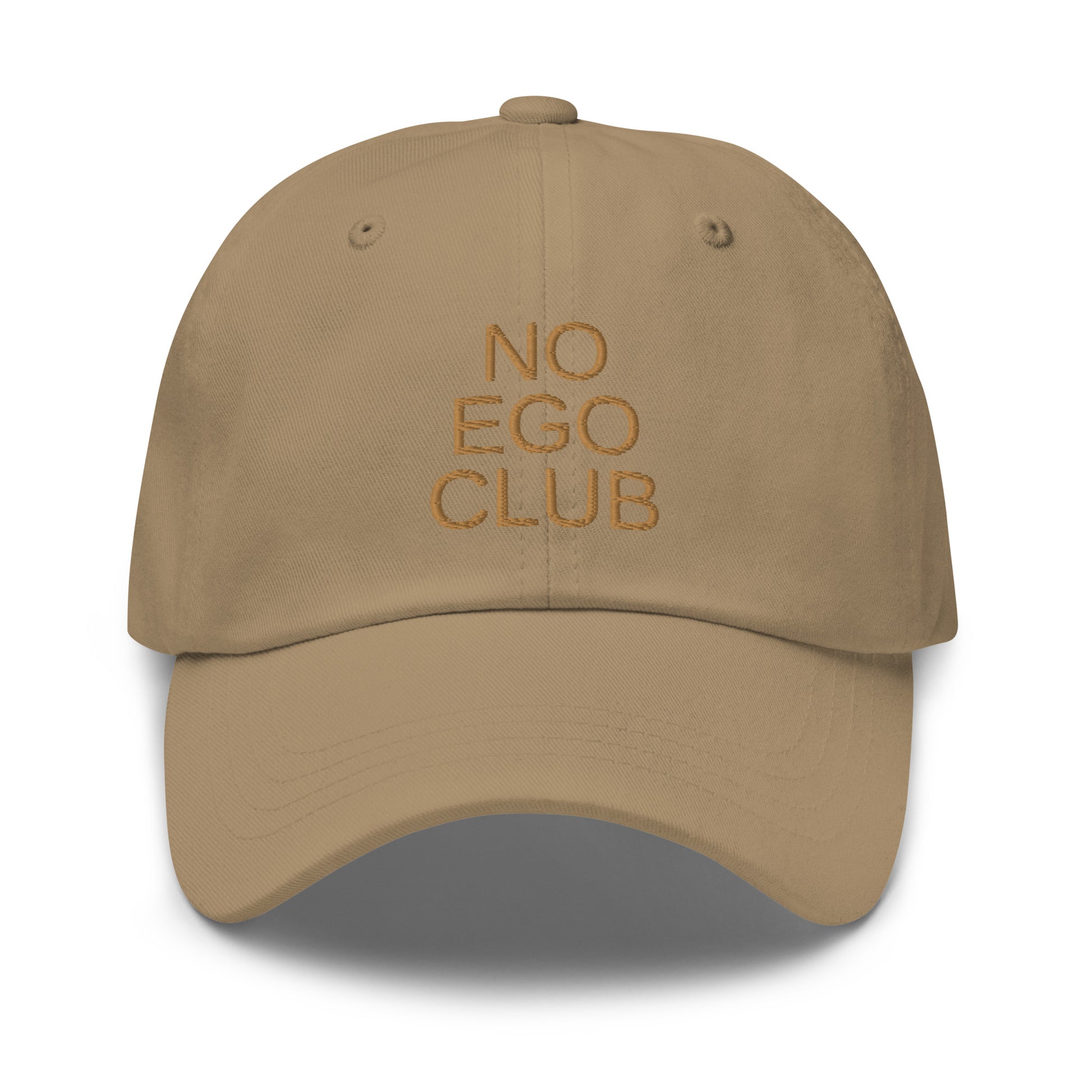 No Ego Club dad hat. Clothes With Words apparel.