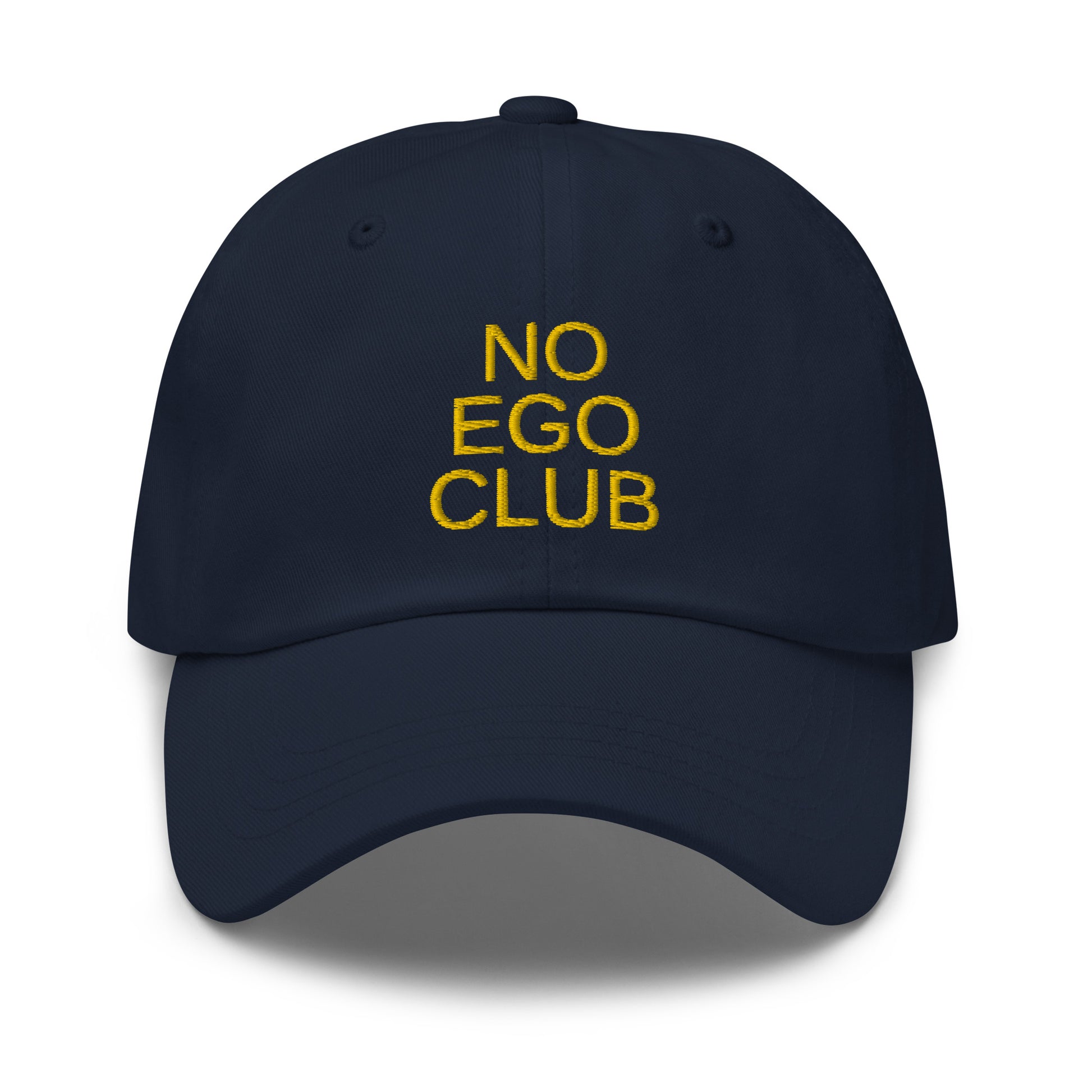 No Ego Club dad hat. Clothes With Words apparel.