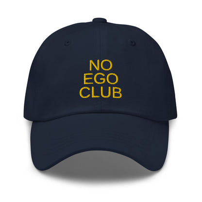 No Ego Club dad hat. Clothes With Words apparel.