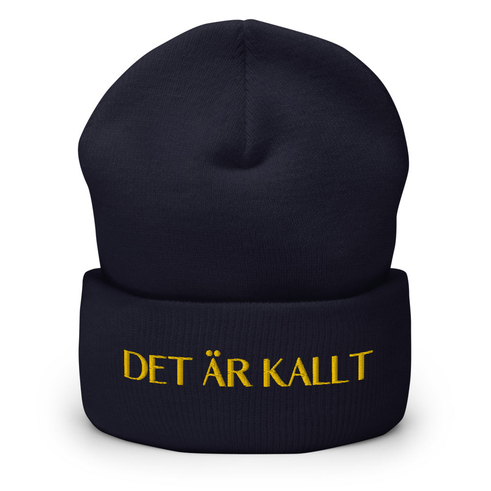 DET ÄR KALLT beanie by Clothes With Words | Clothing and accessories with words