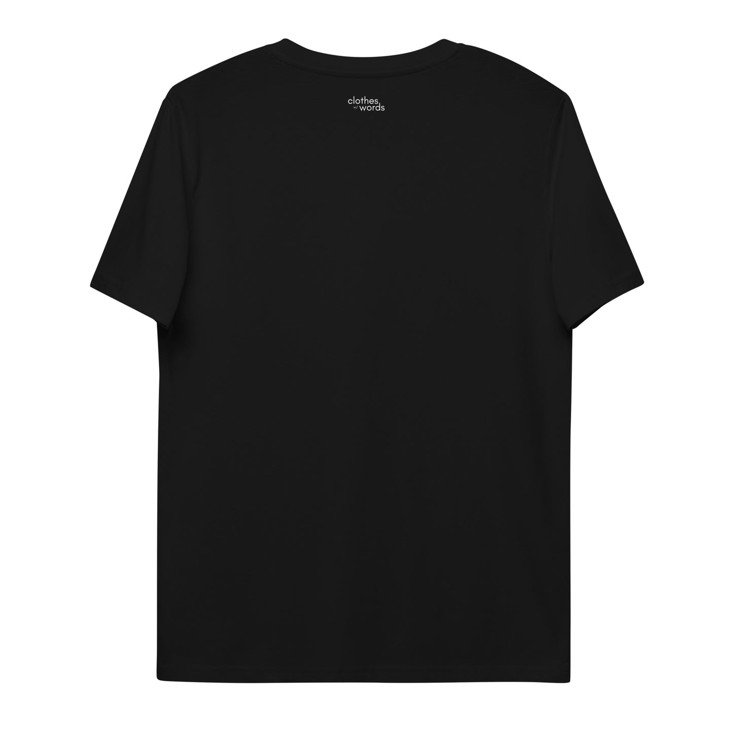 No Ego Club t-shirt black and unisex. Clothes With Words apparel.